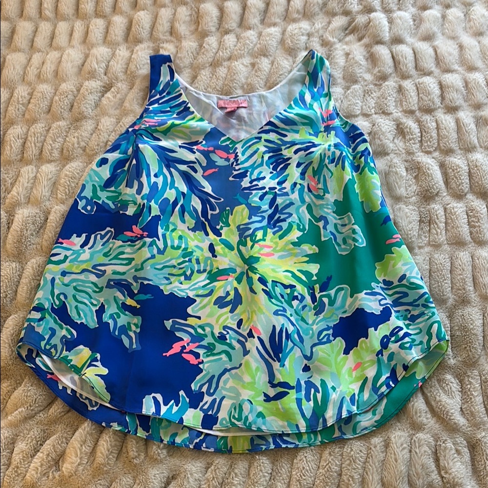 Lilly Pulitzer Wade and Sea Sleeveless Blouse